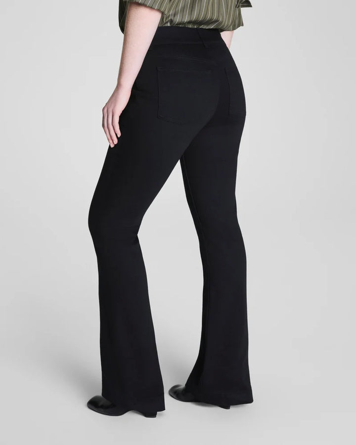 Pull-On Flare Jeans | Black