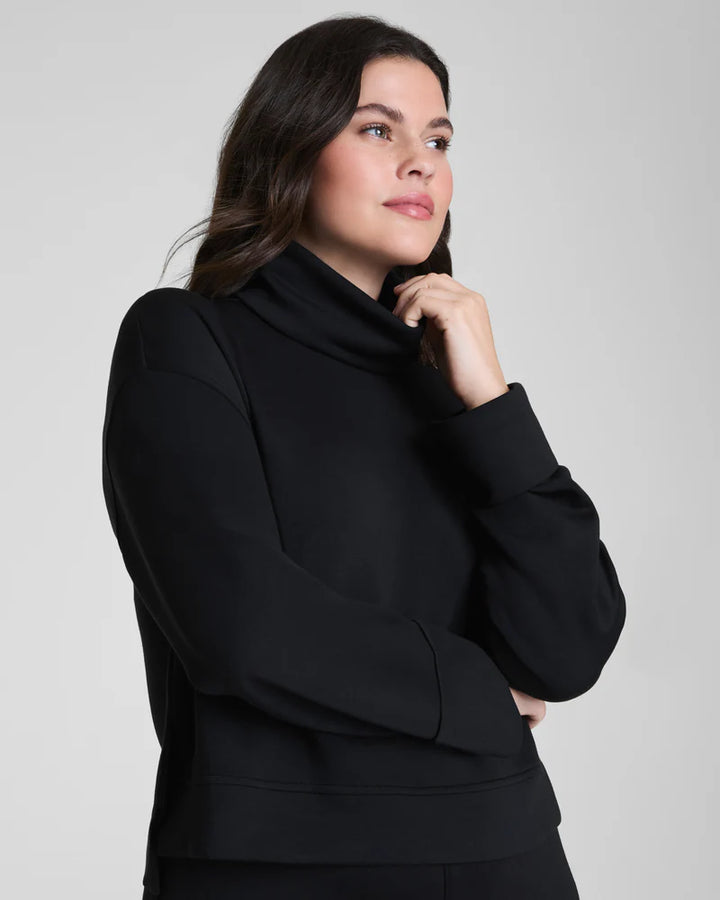 AirEssentials Turtleneck Top | Very Black