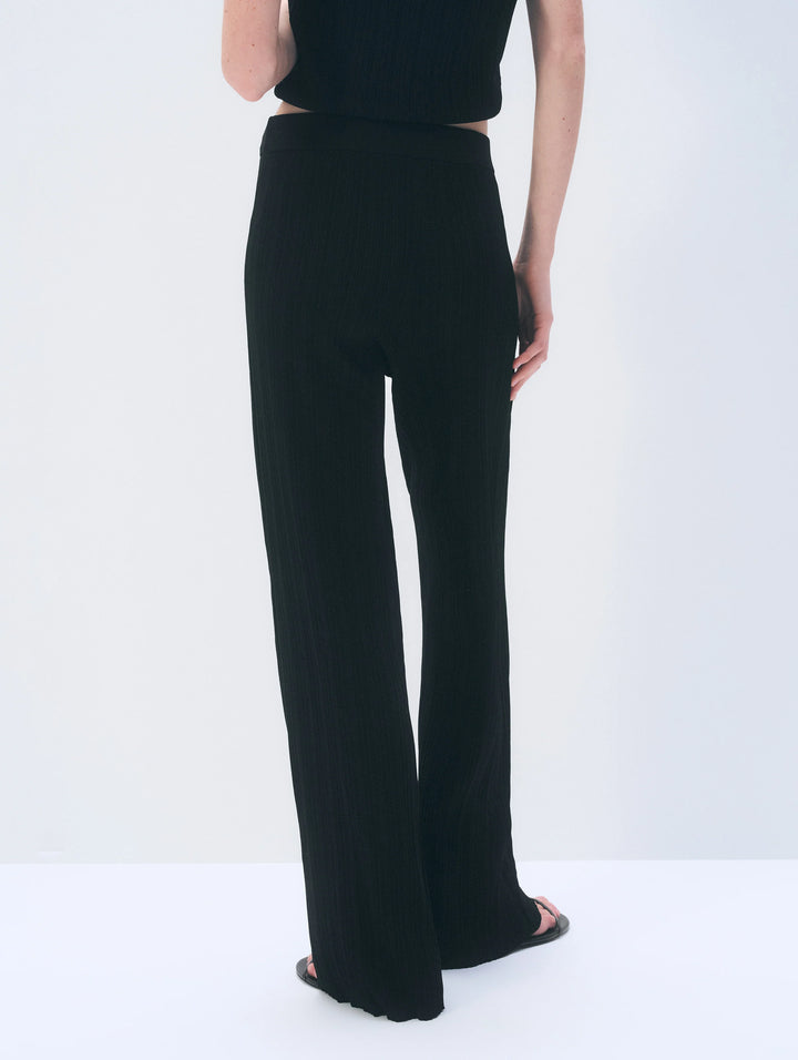 Superfine Viscose Palazoo Pant | Black