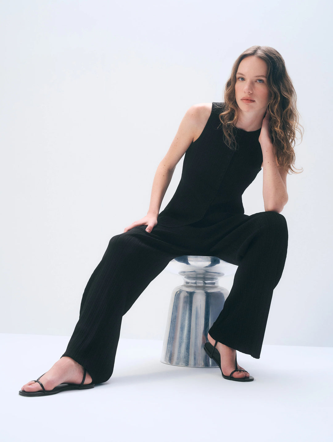 Superfine Viscose Palazoo Pant | Black
