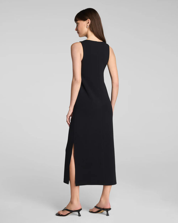 French Rib Maxi Tank Dress | Very Black