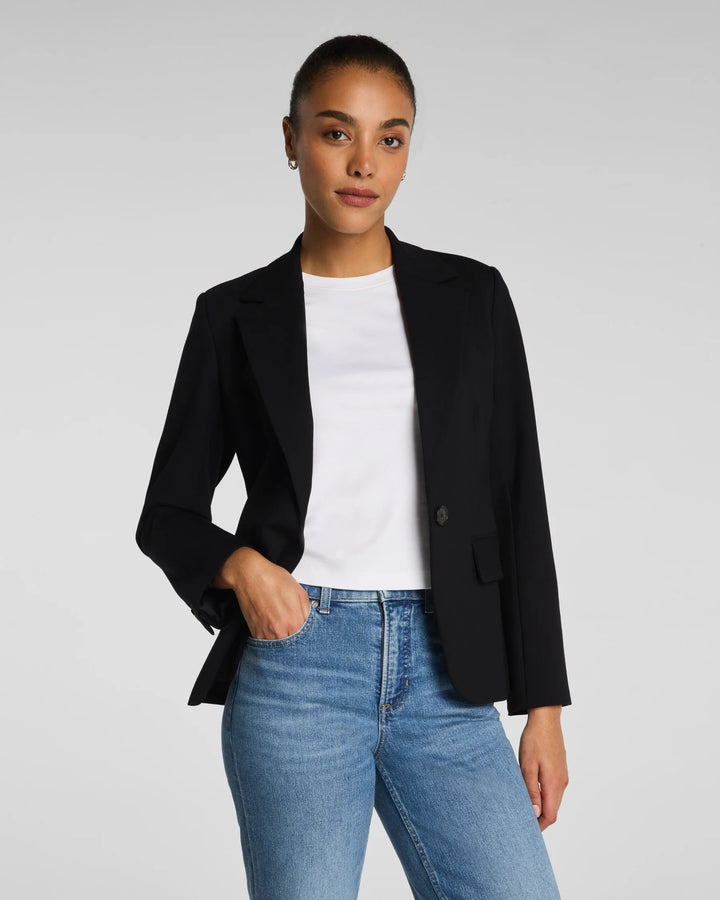 Ponte Tailored Blazer | Black