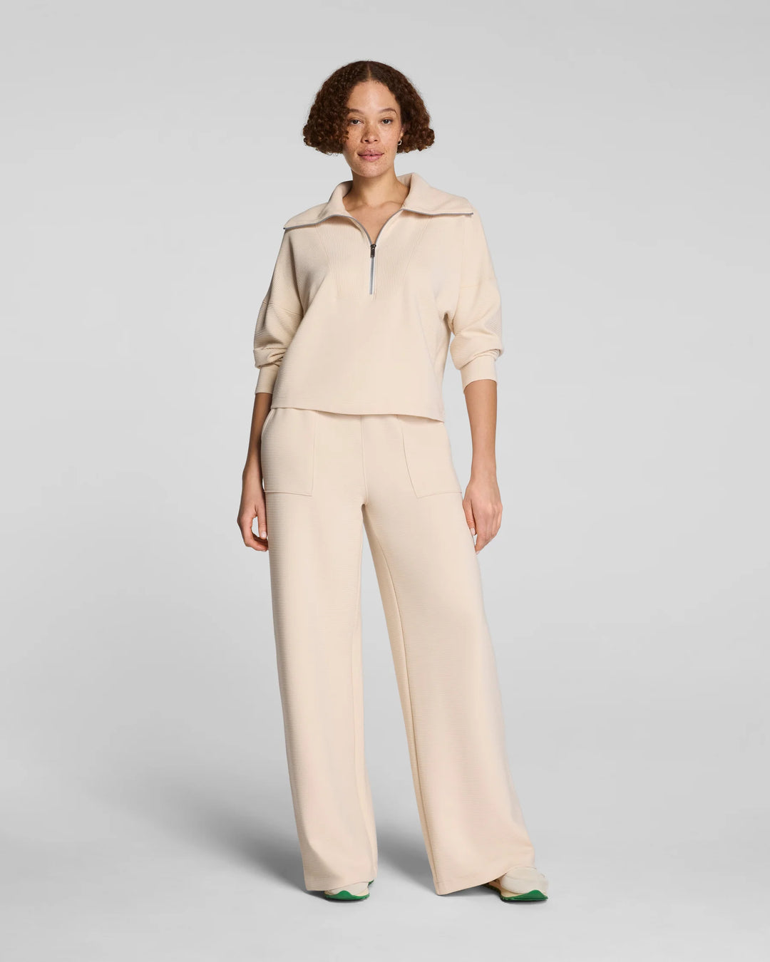 French Rib Half Zip | Toasted Coconut