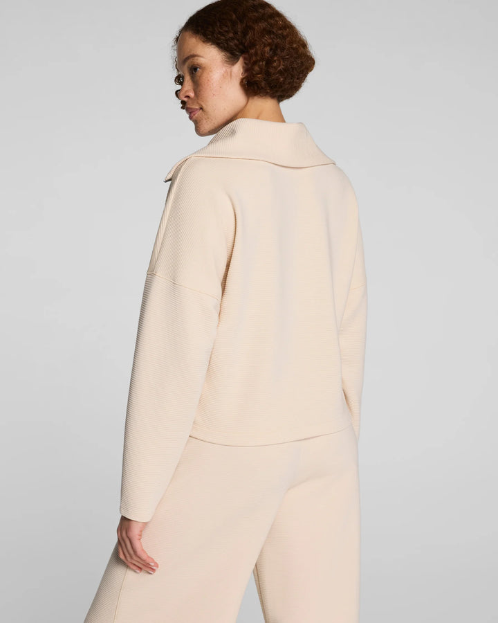 French Rib Half Zip | Toasted Coconut