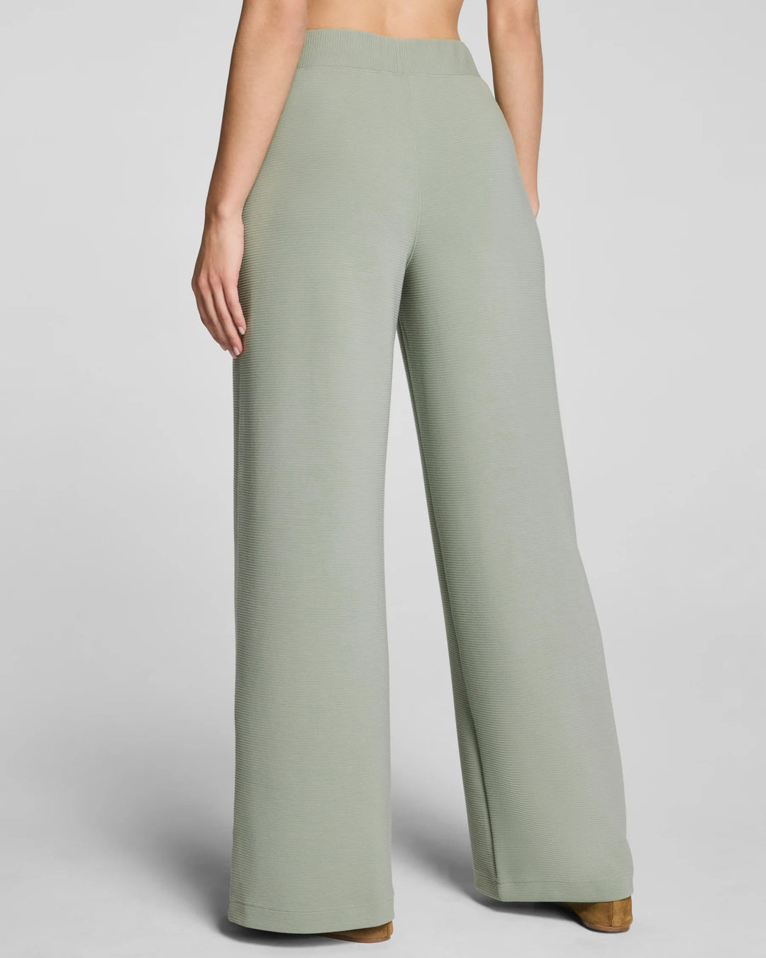 French Rib Wide Leg Pant | Sage Brush