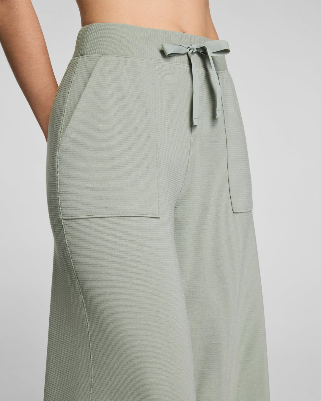 French Rib Wide Leg Pant | Sage Brush