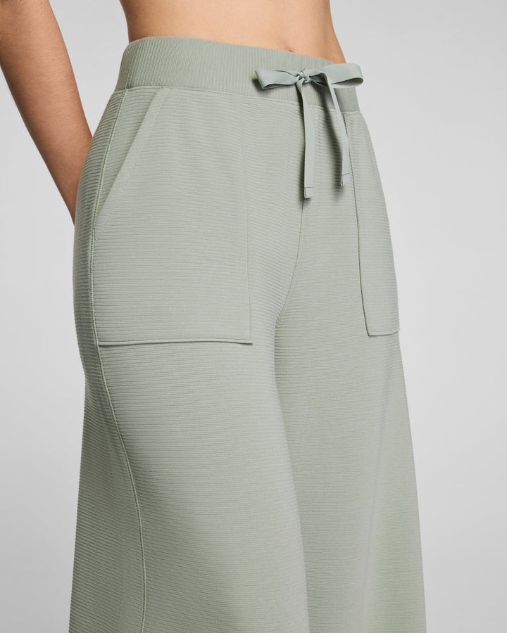 French Rib Wide Leg Pant | Sage Brush