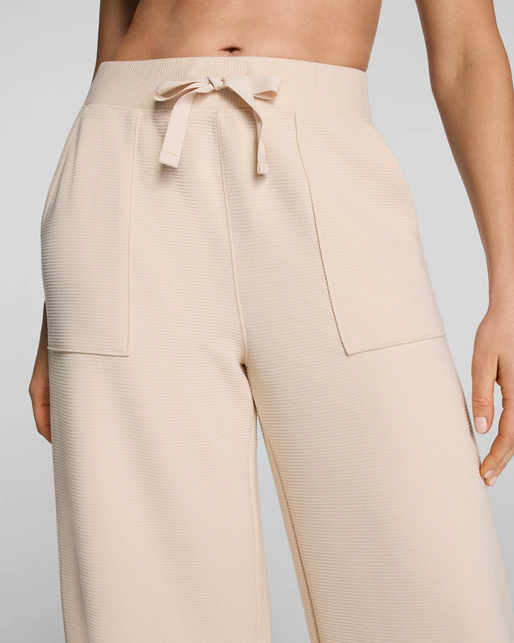 French Rib Wide Leg Pant | Toasted Coconut