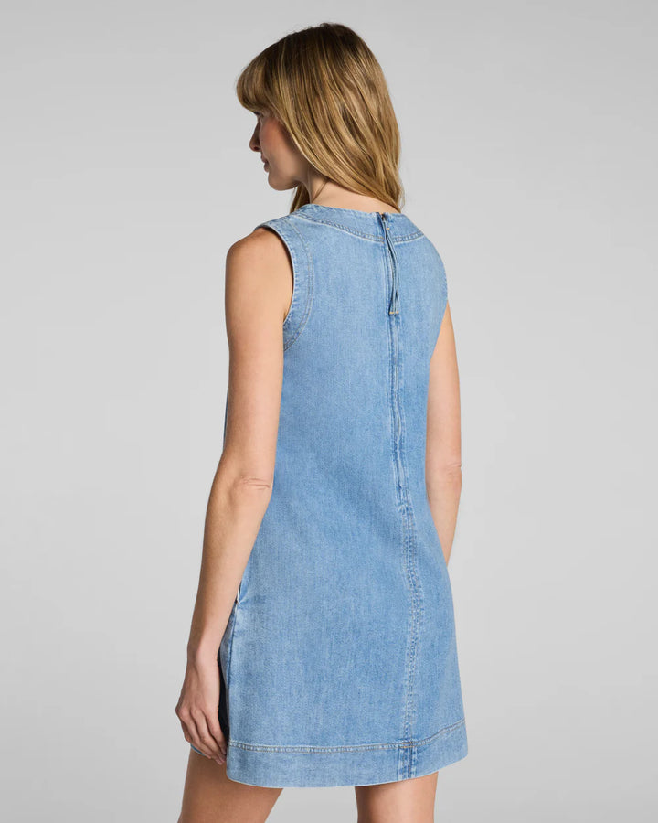 Lightweight Denim Mini Dress | Seaside Blue