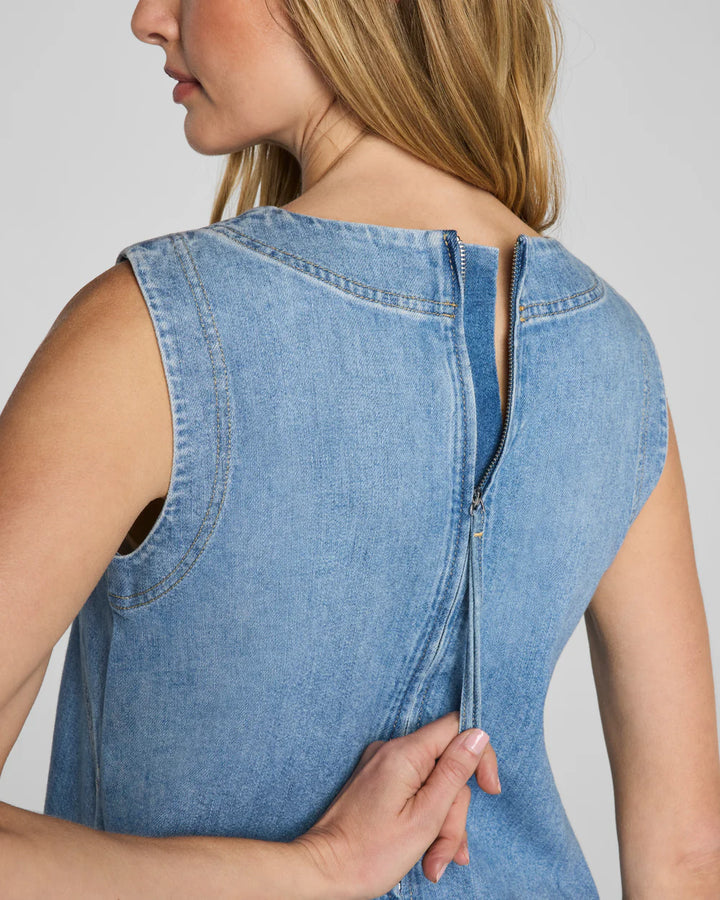 Lightweight Denim Mini Dress | Seaside Blue