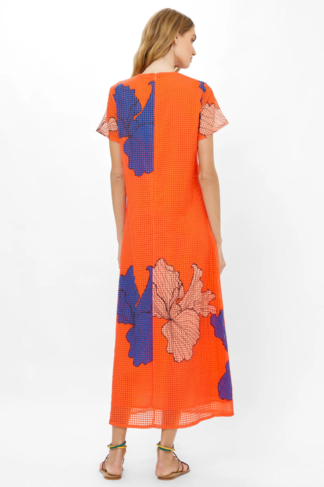 Short Sleeve Shift Maxi | Red Bora Bora