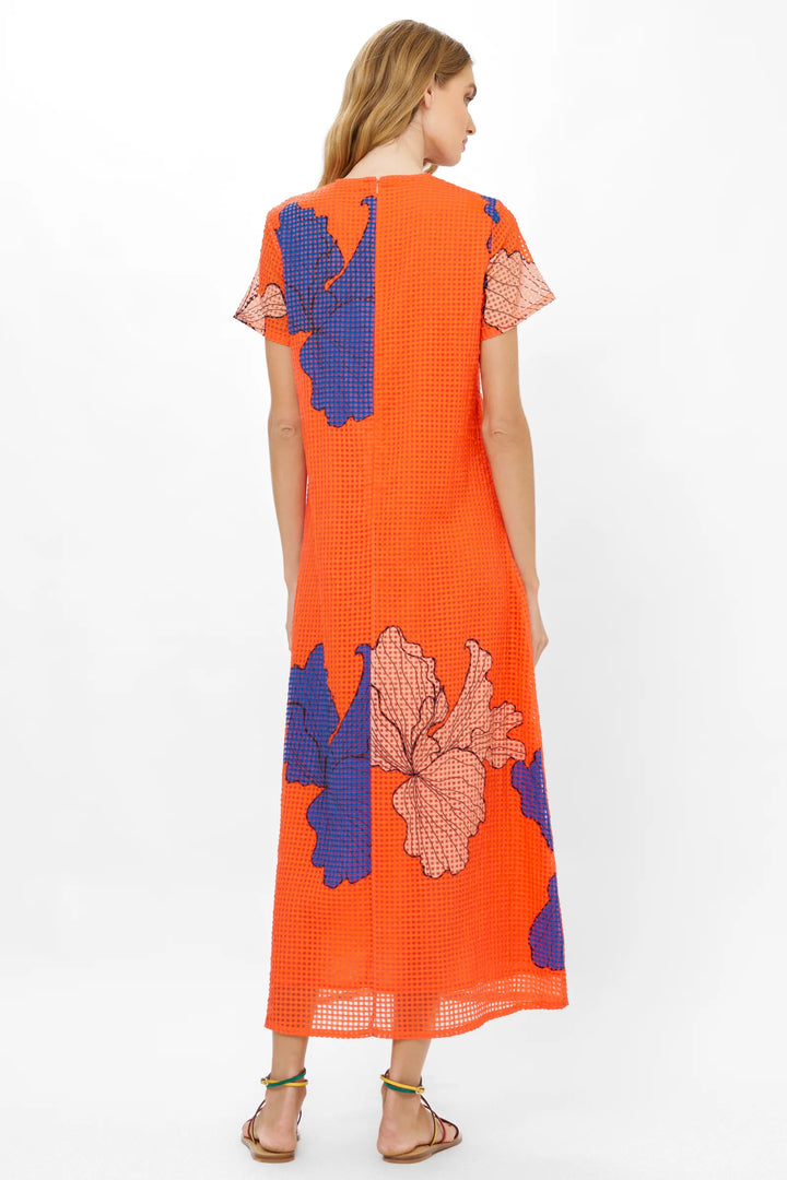 Short Sleeve Shift Maxi | Red Bora Bora