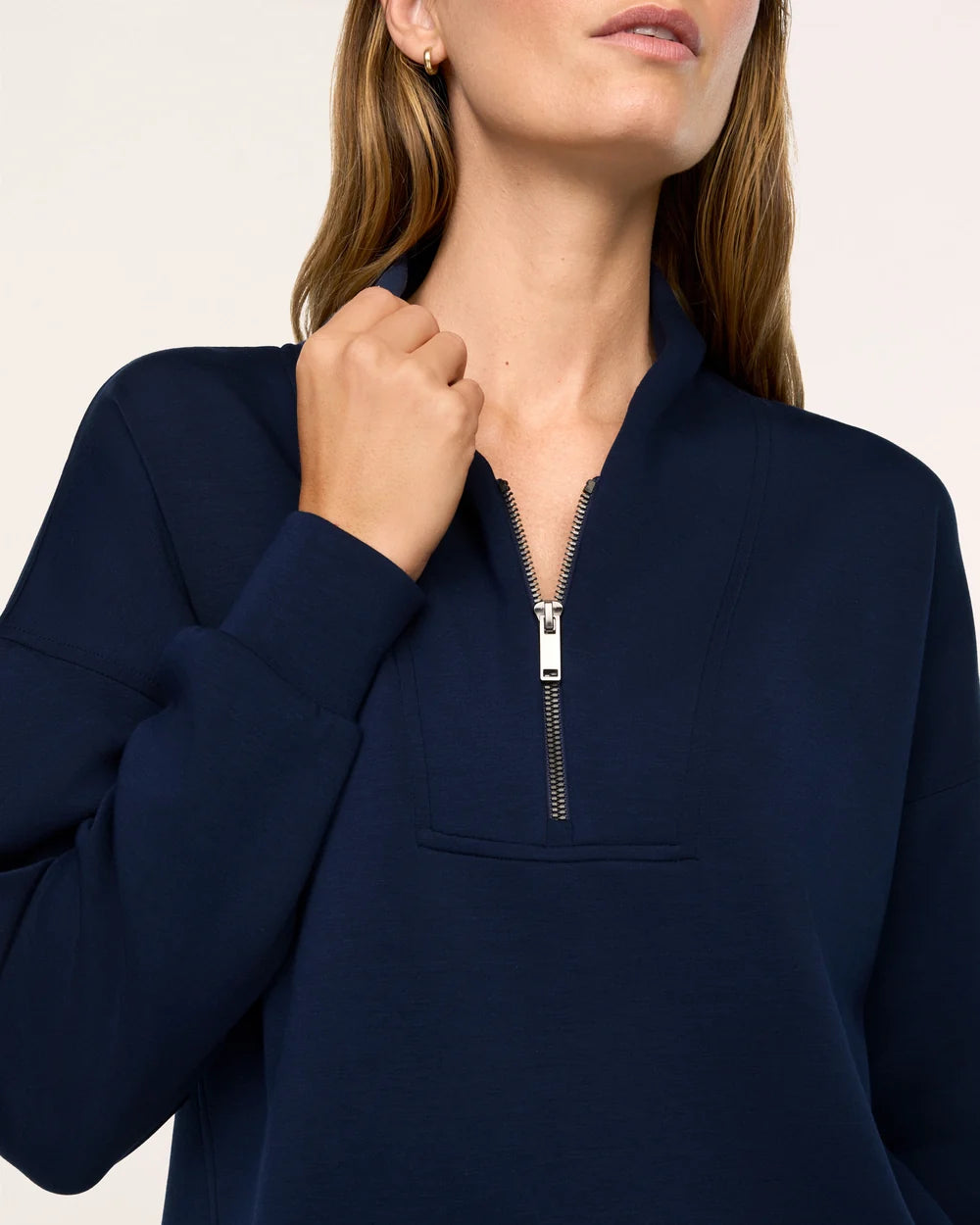 AirEssentials Shawl Collar Half Zip | Timeless Navy