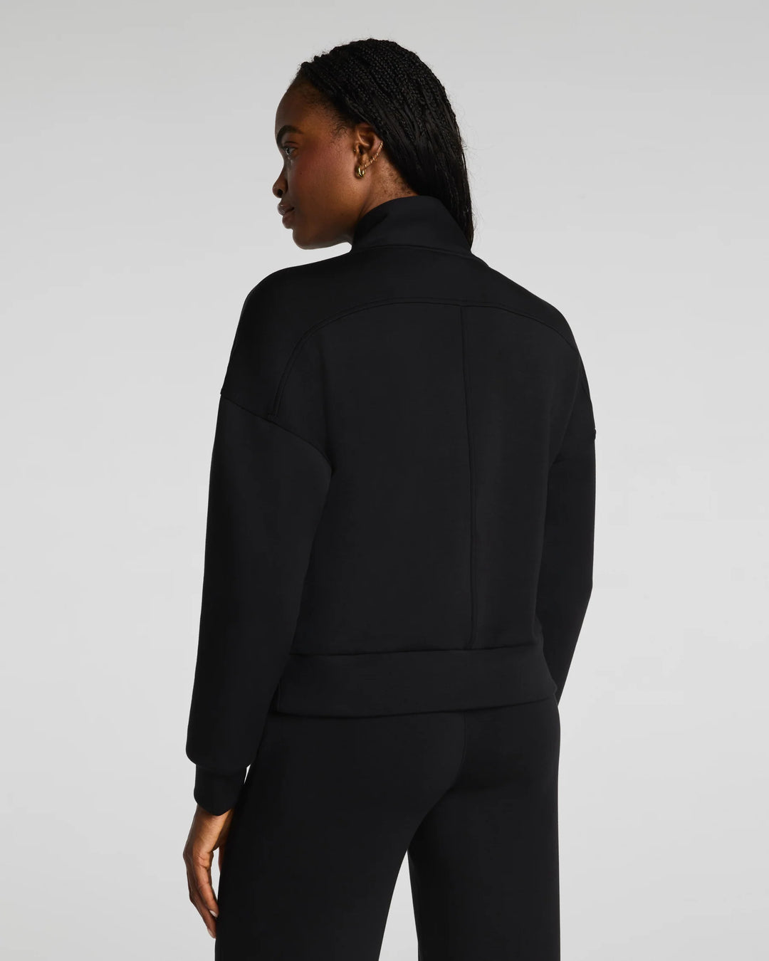 Shawl Collar Half Zip | Black