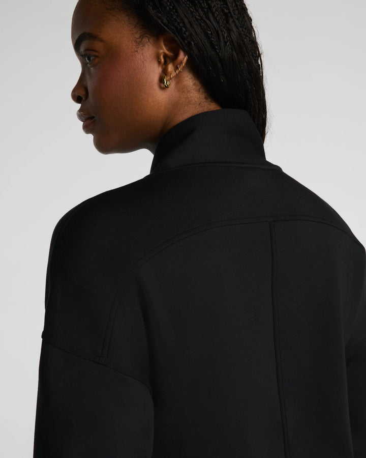 Shawl Collar Half Zip | Black