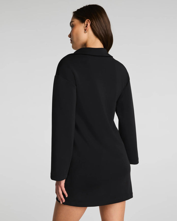 Polo Long Sleeve Dress | Black - Charlotte's Inc