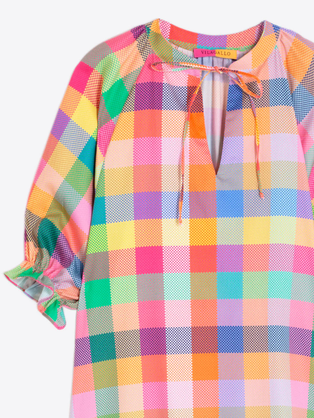 Gingham Plaid Dress | Multicolor