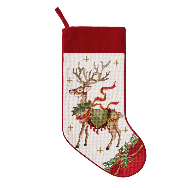 Assorted Embroidered Stockings | Red
