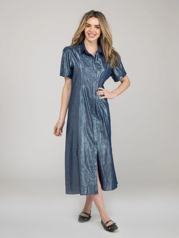 Kris Dress | Shine - Navy