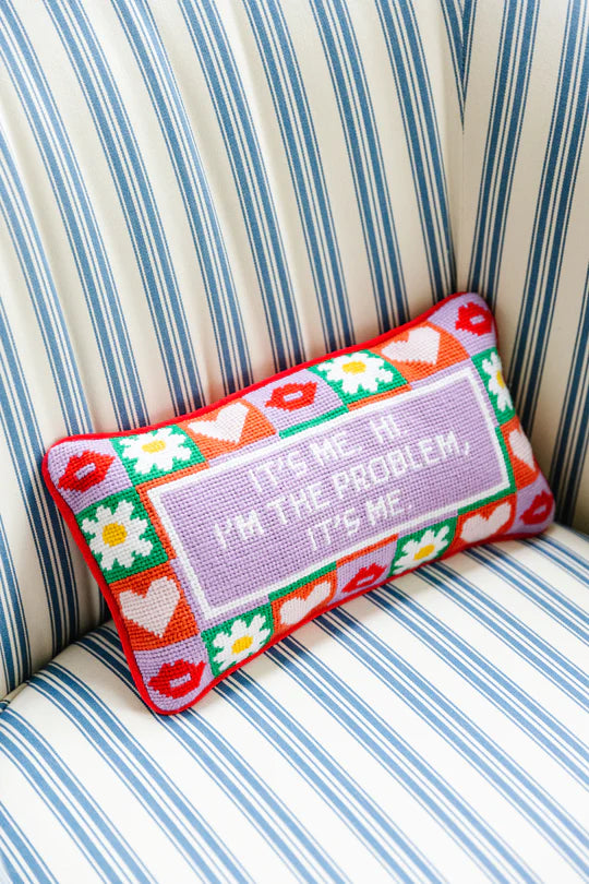 Taylor Swift It's Me Needlepoint Pillow