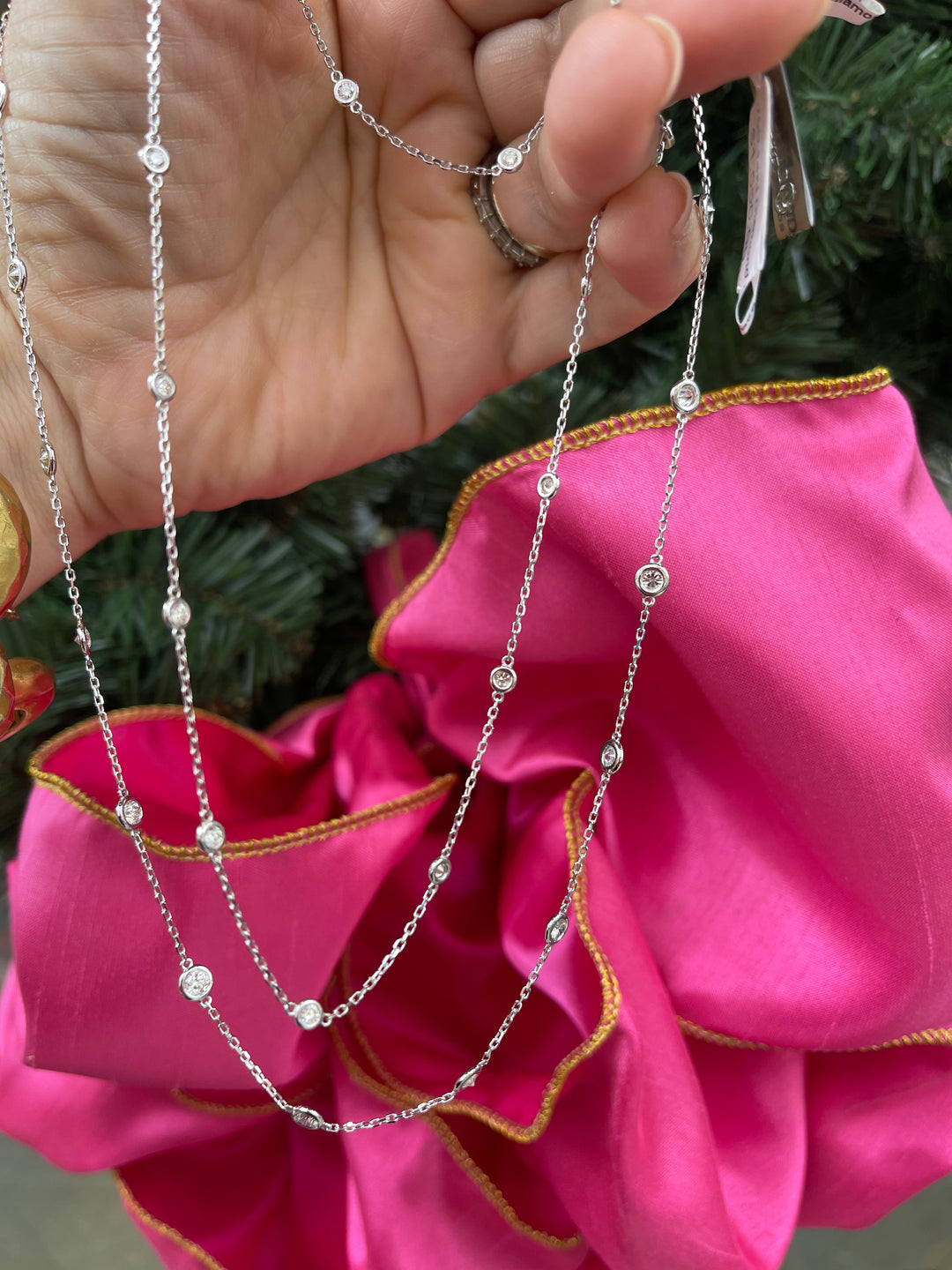 14k Diamonds by the Yard Necklace | 1-3CT