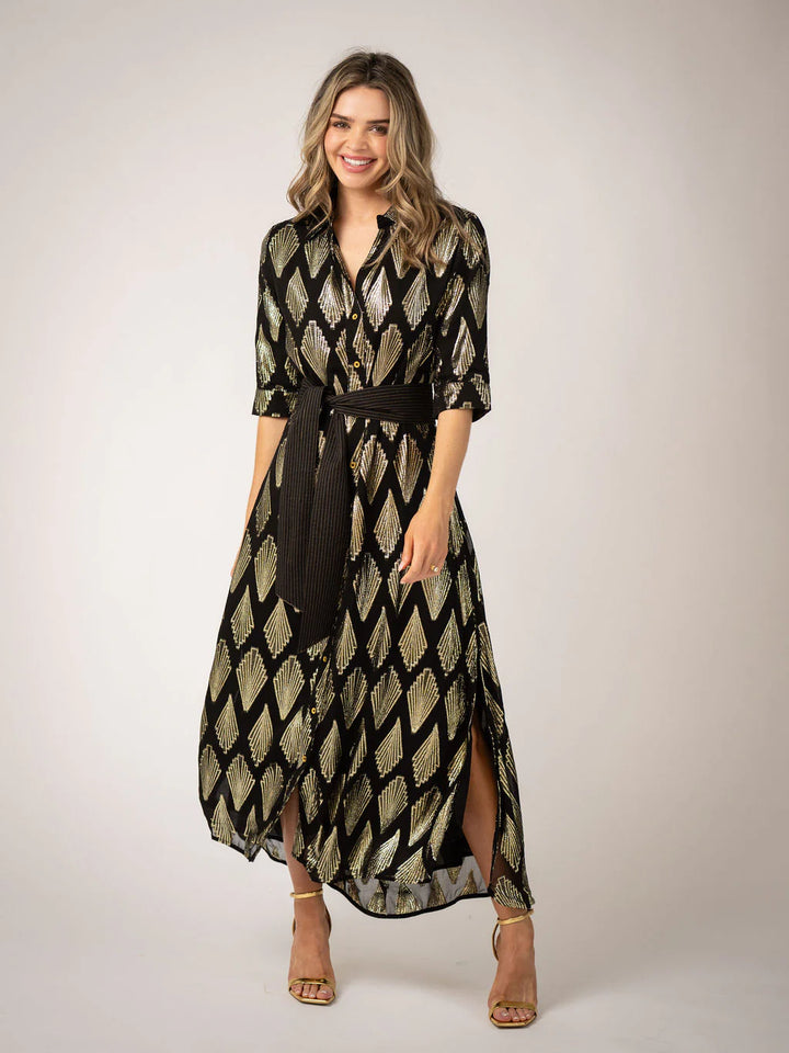 Eloise Maxi Dress | Black Deco