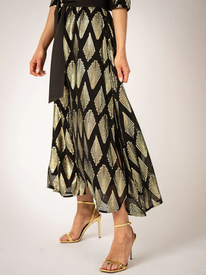 Eloise Maxi Dress | Black Deco