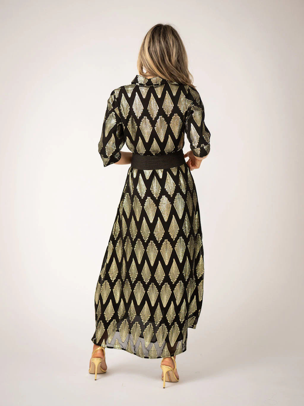 Eloise Maxi Dress | Black Deco