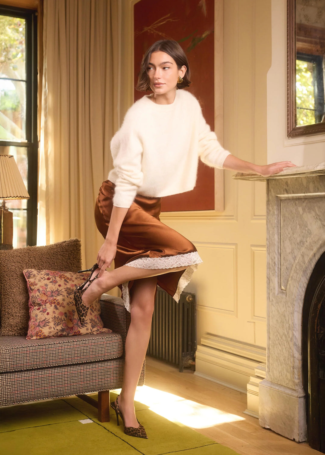Niall Cashmere Sweater | Macadamia