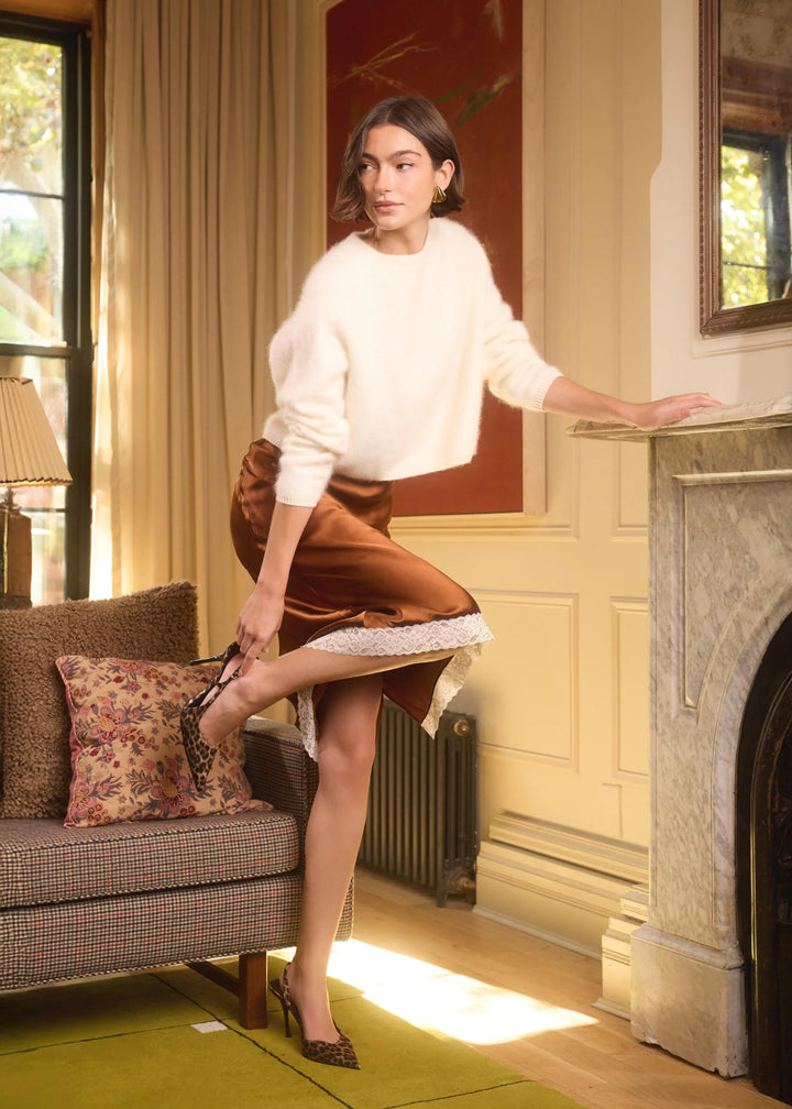 Niall Cashmere Sweater | Macadamia