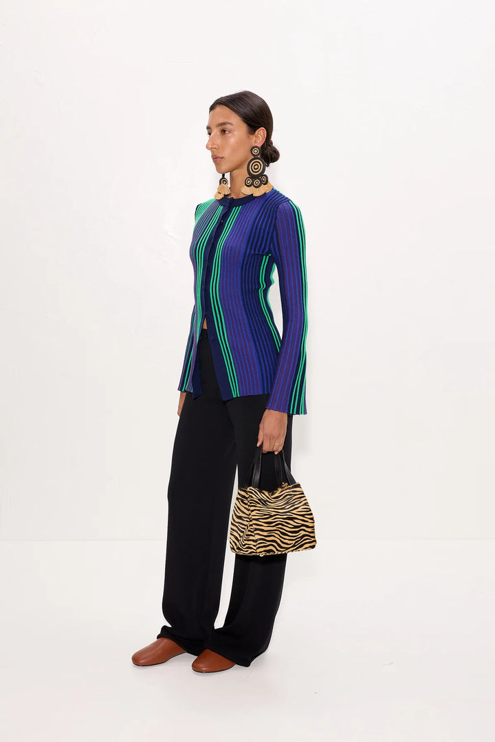 Misha Knit Cardigan | Cool Tone Rib