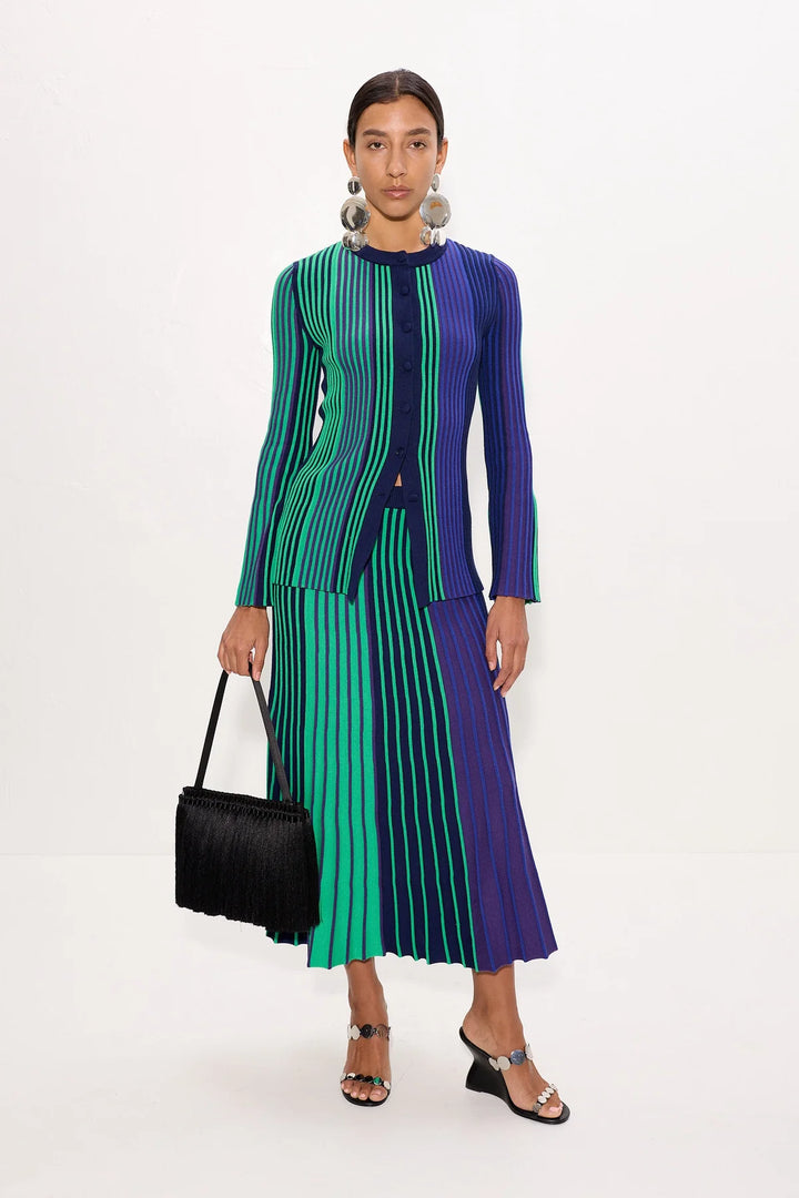 Celia Knit Skirt | Cool Tone Rib