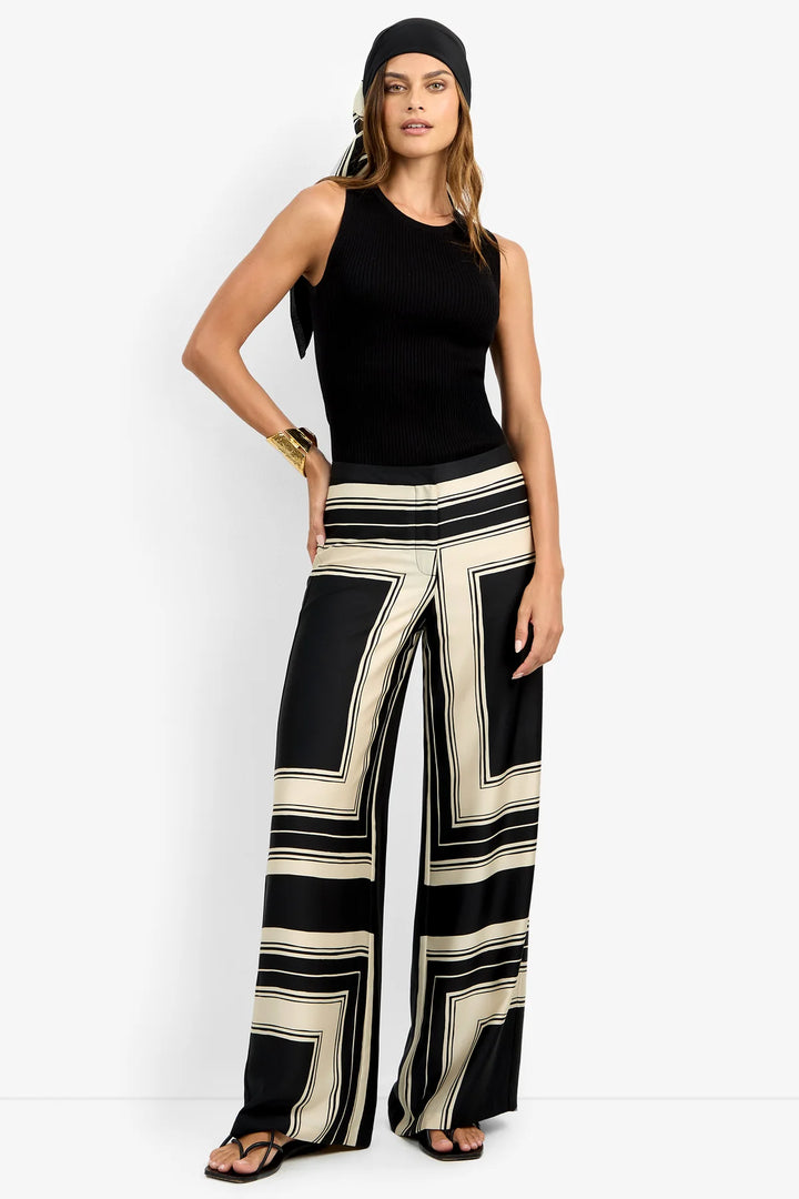 Lanay Pant | Black/Almond