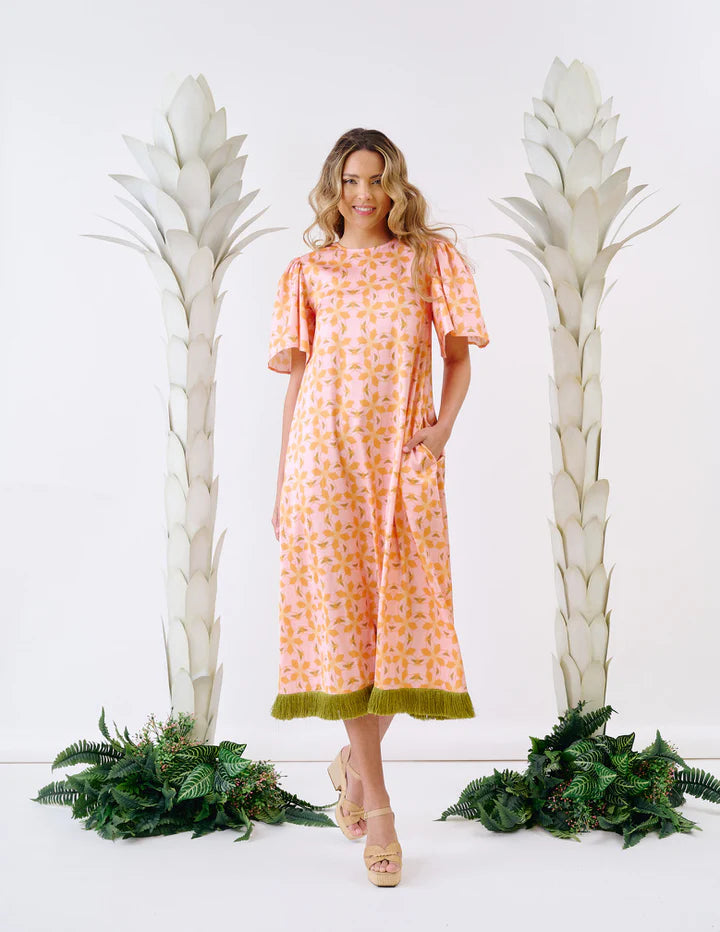 Georgia Dress | Orange Azalea