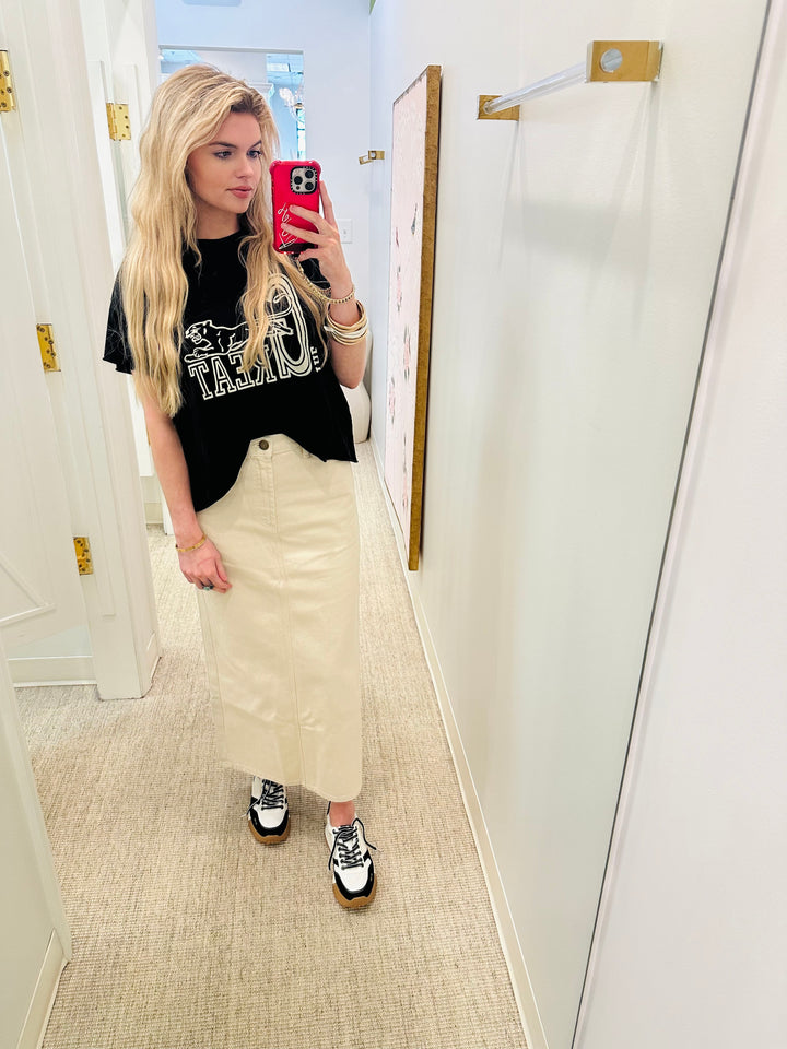 The Column Skirt | Natural