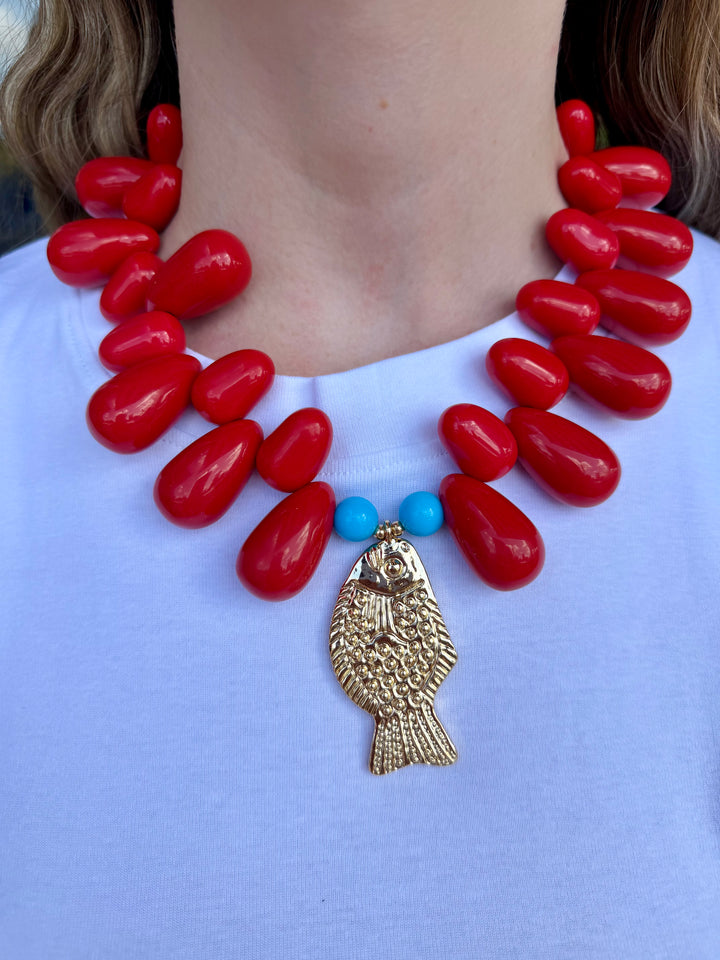 Resin Fish Necklace