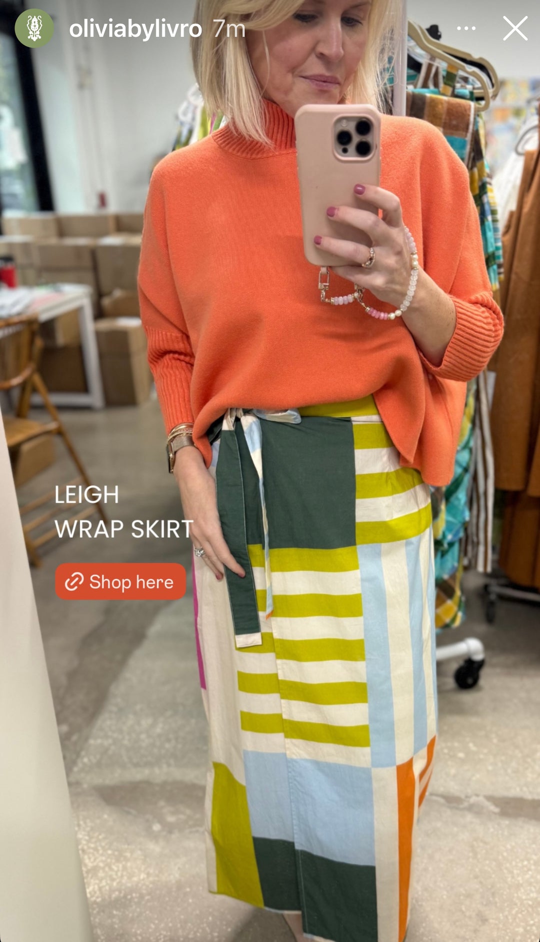 Leigh Wrap Skirt Vista