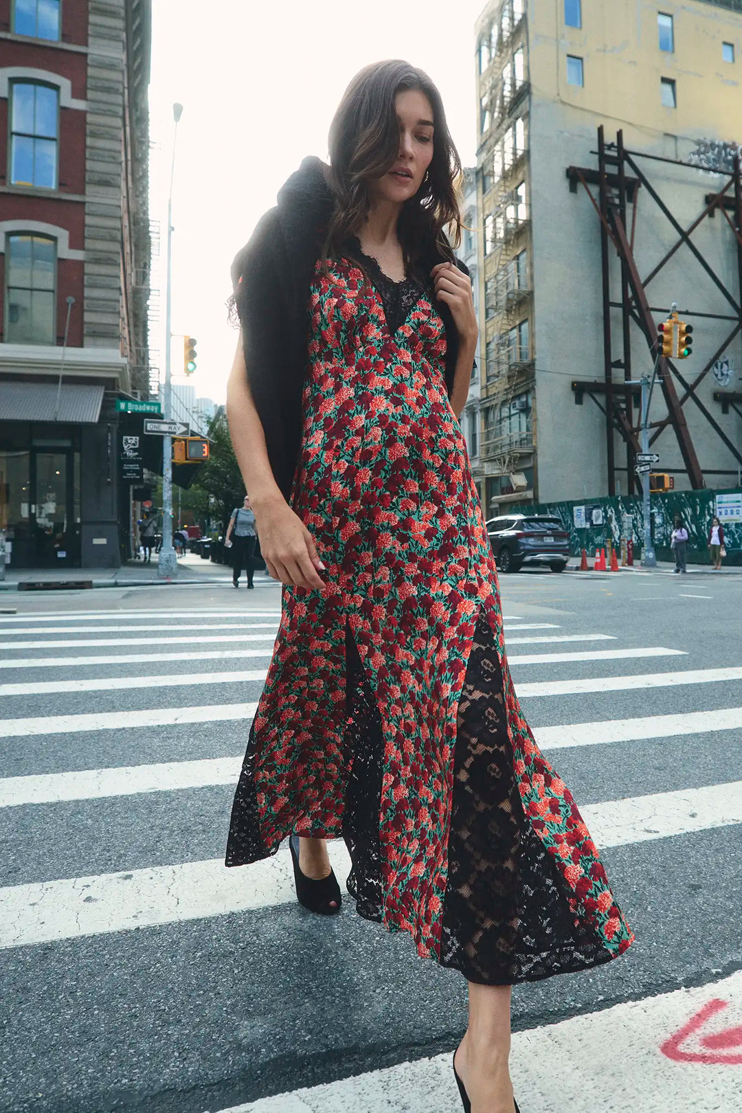 Vela Dress | Crimson Blossom
