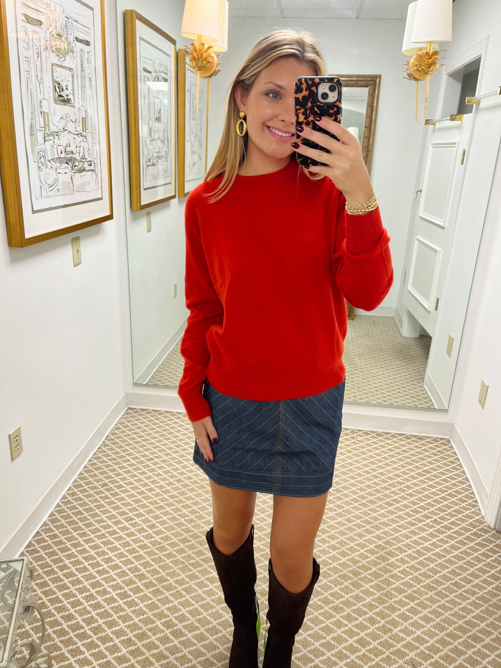 Cashmere Crew | French Red