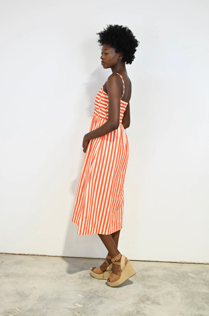 Corset Dress | Red Stripe