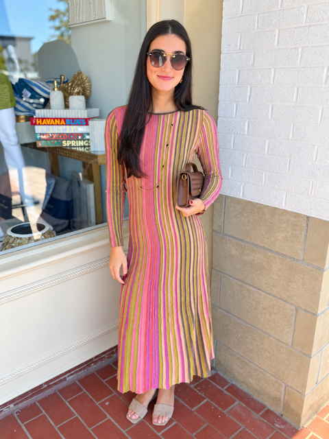 James Knit Midi Dress | Sparkling Borealis