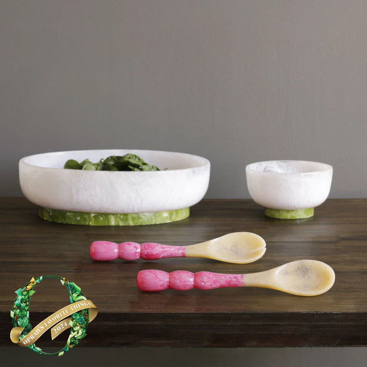 Large Oval Bowl with Base | +Colors