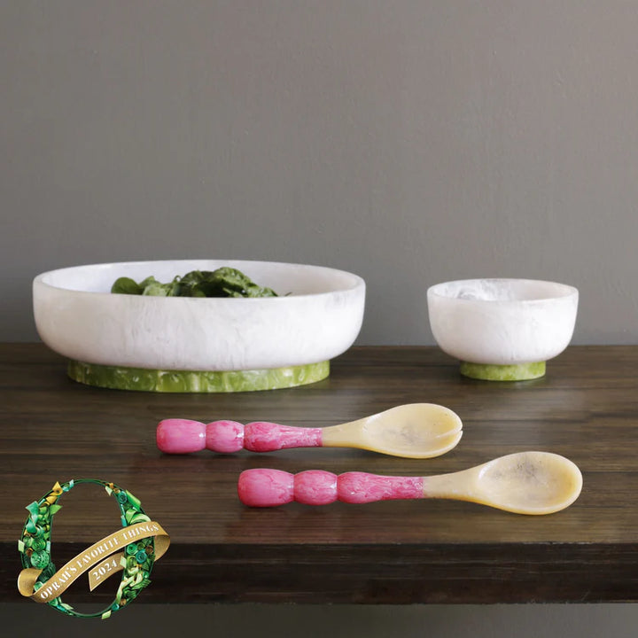 Large Oval Bowl with Base | +Colors