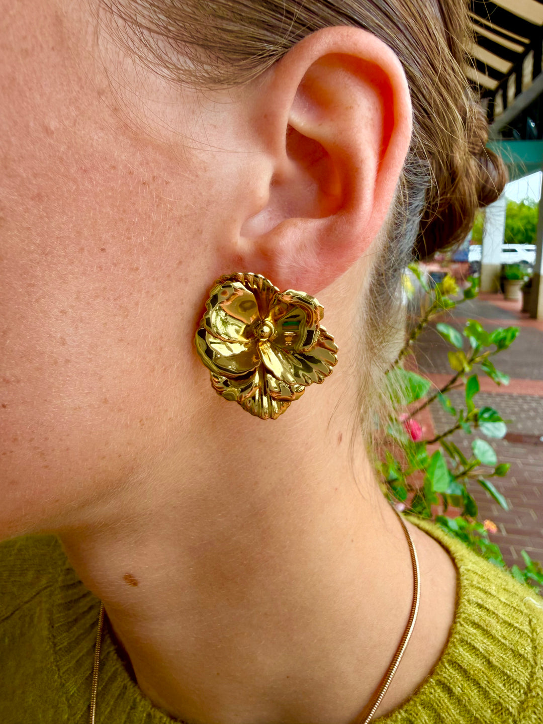 Delanie Convertible Earrings | Aqua Gold