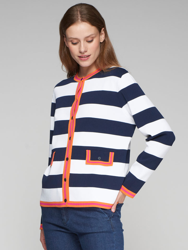 Knit Sweater | Rayas Marine