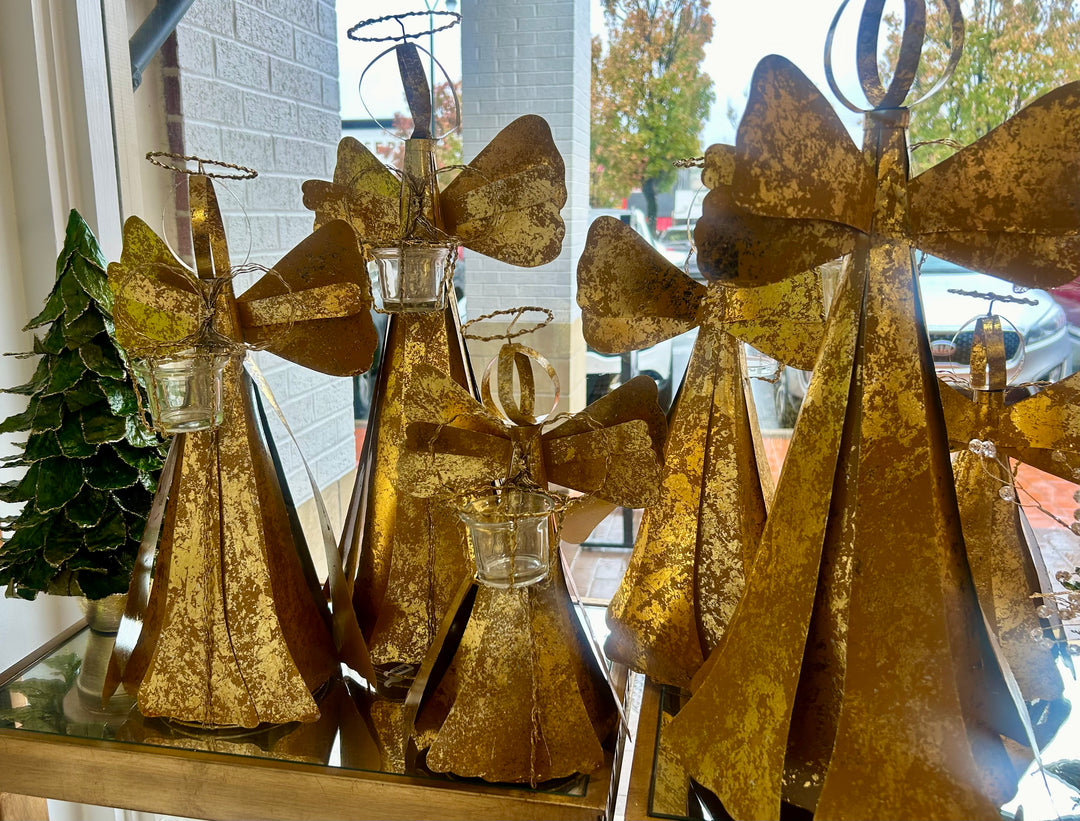 Gold Angel with Glass | +Sizes