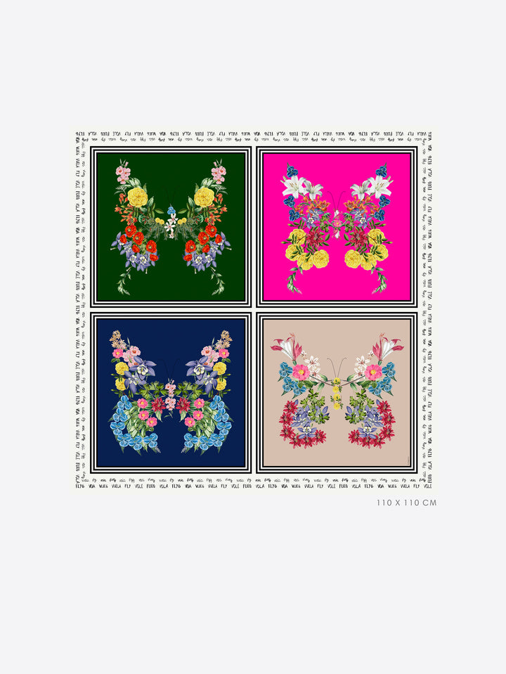 Foulard Silk Scarf | Mariposas