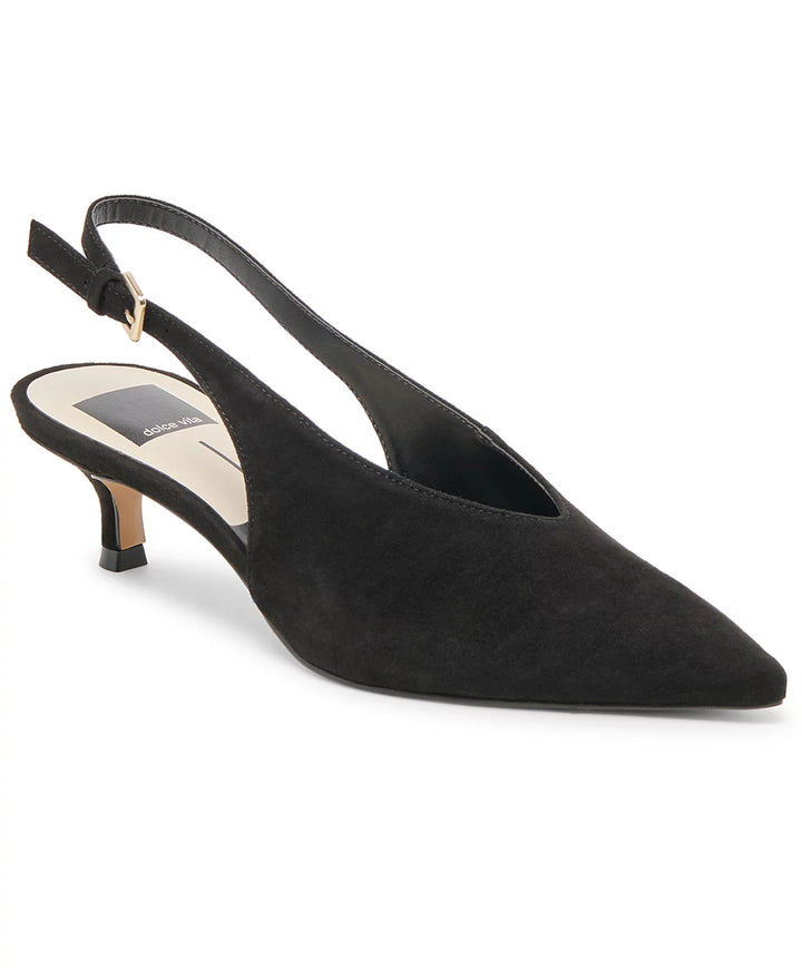 Alenna Heels | Onyx Suede
