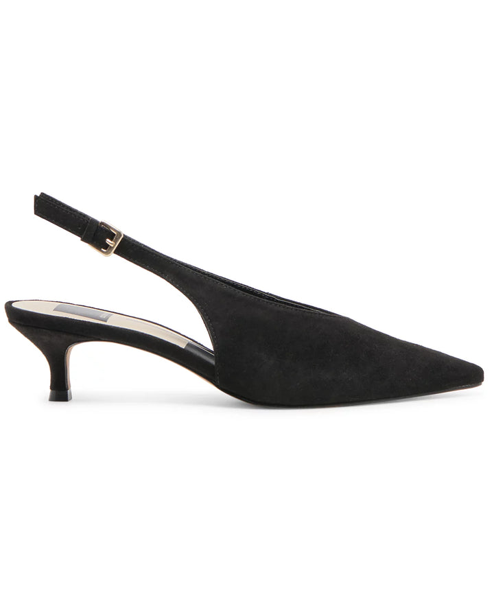 Alenna Heels | Onyx Suede