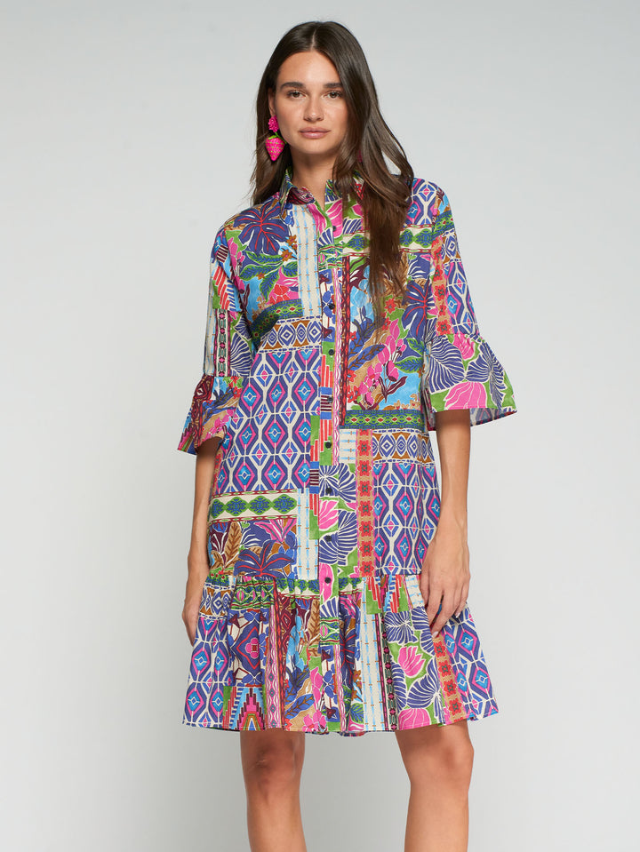 Ada Dress | Tropical Print - Charlotte's Inc